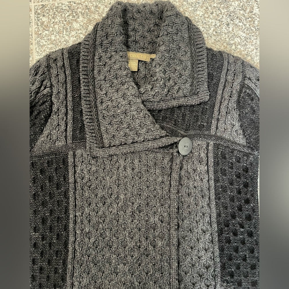 Inis Crafts Irish Wool Cardigan - Picture 8 of 11